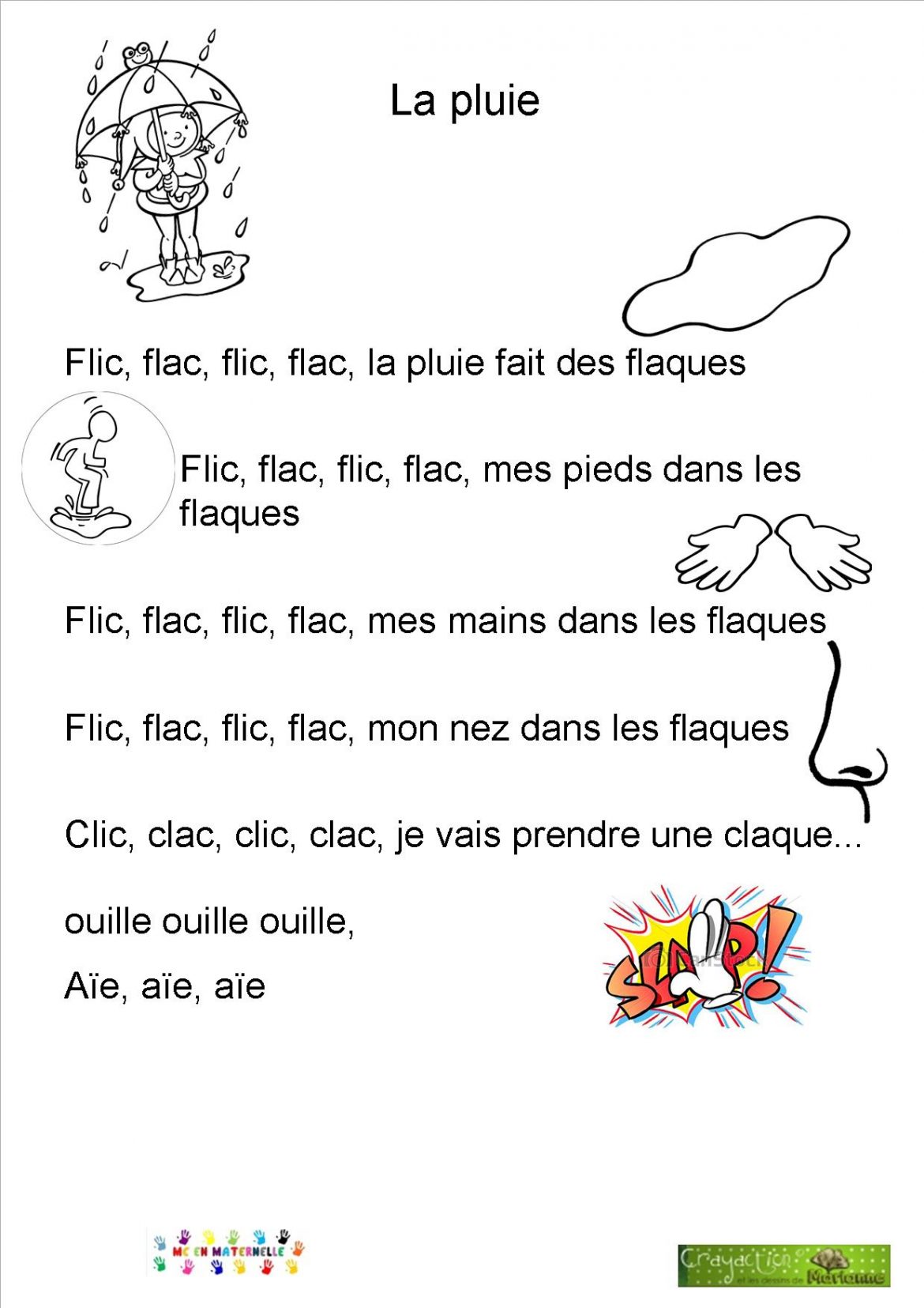 Chansons Comptines Page MC En Maternelle