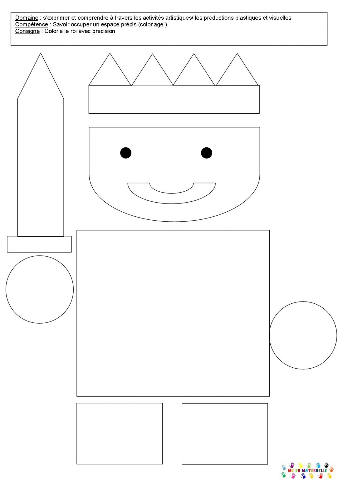 Le tout petit roi  coloriages et coloriages magiques – MC en maternelle