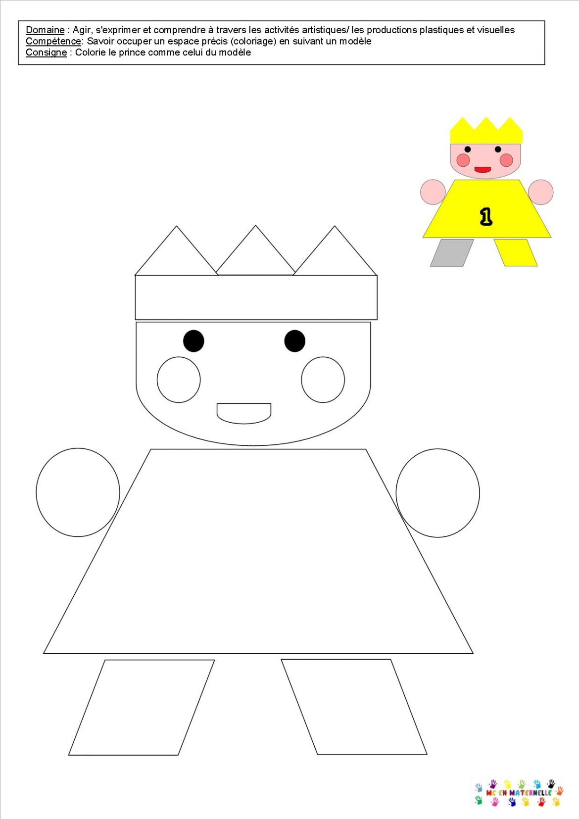 Le tout petit roi  coloriages et coloriages magiques – MC en maternelle