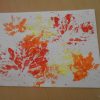 Gouache et feuilles d’automne