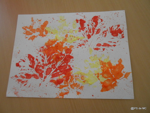 Gouache et feuilles d’automne