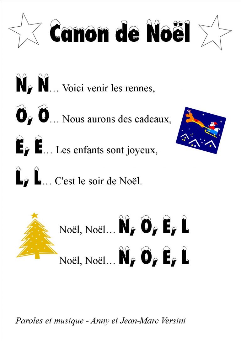 Chanson : Canon de NOEL