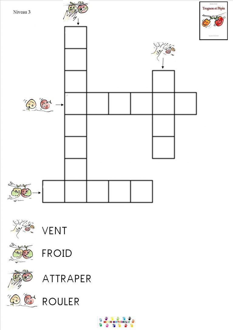 Mots fléchés avec Trognon et Pépin