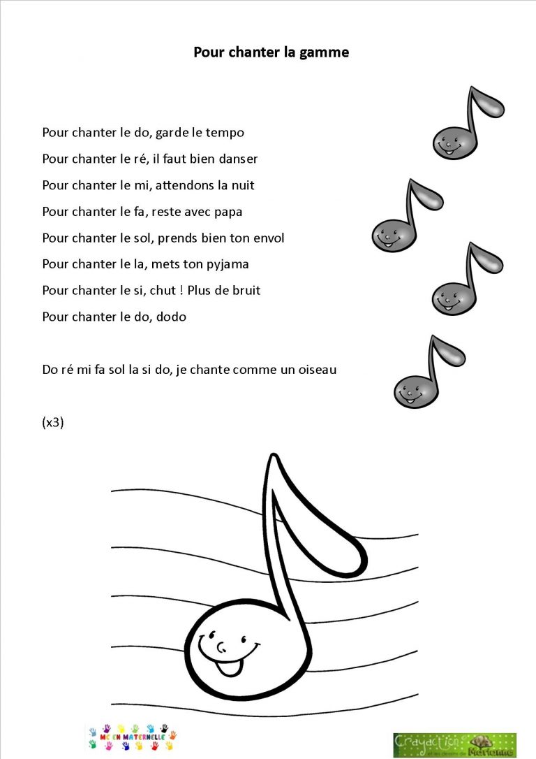 Pour chanter la gamme