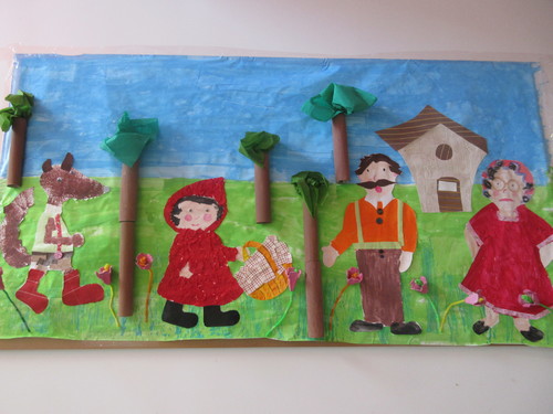 Le petit chaperon rouge : art visuel -> fresque