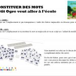 Le petit ogre qui veut aller à l’école : reconstituer un mot