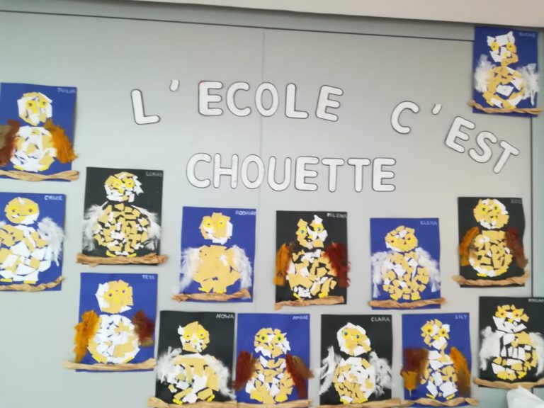 Art visuel d’automne dans mon école