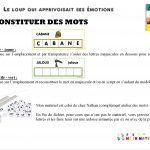 Le loup qui apprivoisait ses émotions : atelier des mots