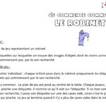 Je commence comme le …. robinet