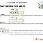 la couleur des émotions : atelier des mots