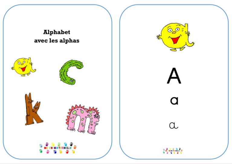 Alphabet en 3 écritures avec les alphas