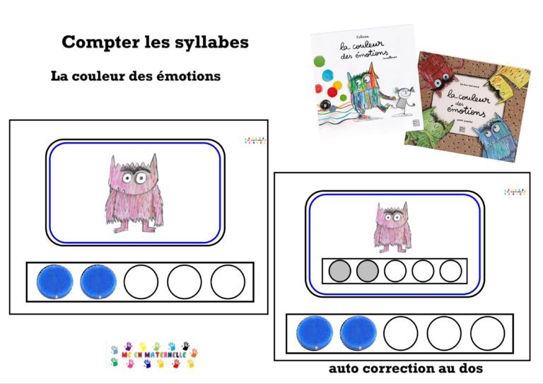 La couleur des émotions : compter les syllabes