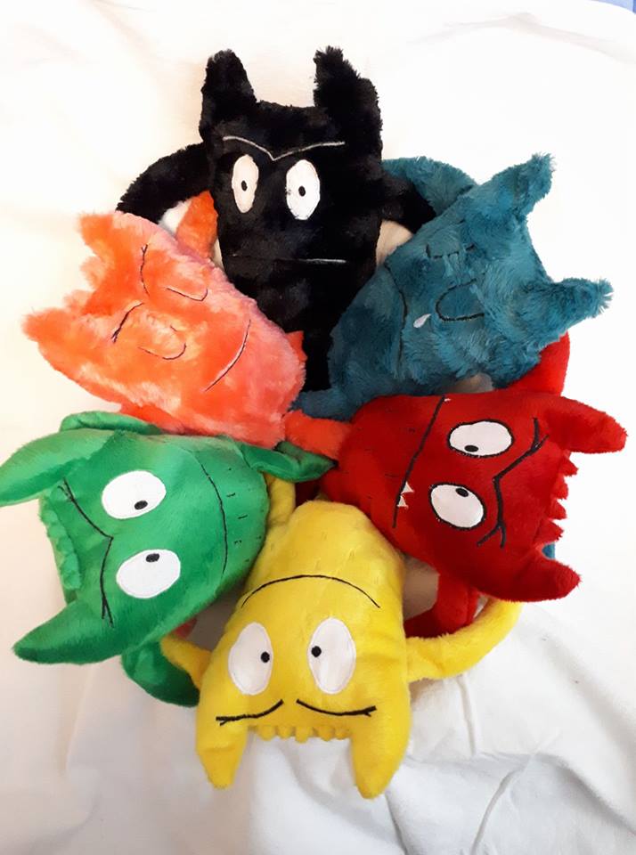 Voici mes peluches de la couleur des émotions