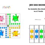 Le monstre des couleurs va à l’école : jeu des monstres (version petits chevaux)