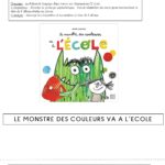 Le monstre des couleurs va à l’école : reconstituer le titre (plusieurs écritures)