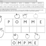 Trognon et Pépin : écrire pomme en lettres mobiles