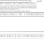 La vengeance de Cornebidouille : travail sur le titre de l’album