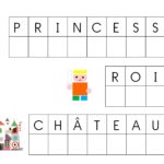 Le tout petit roi : reconstituer les mots « roi, princesse, château»