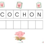 Les trois petits cochons : reconstituer les mots