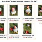 la petite poule : positionnement spatial