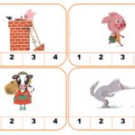 Les trois petits cochons : cartes à syllabes