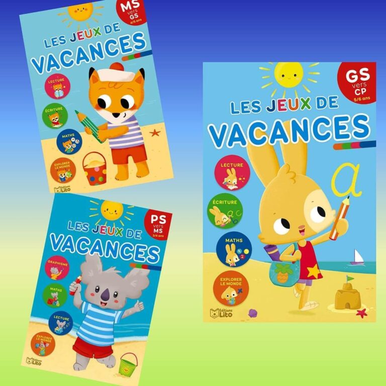 Jeux de vacances pour les petits, moyens et grands