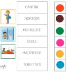 la maternelle : carte à pince du lexique