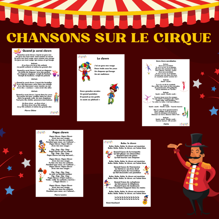 Le cirque : des chansons