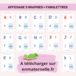 Phonologie : affichage de l’alphabet 3 graphies + fabulettres