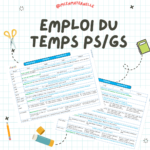 Emploi du temps PS et GS 2023-2024