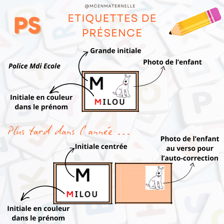 Etiquettes de présence